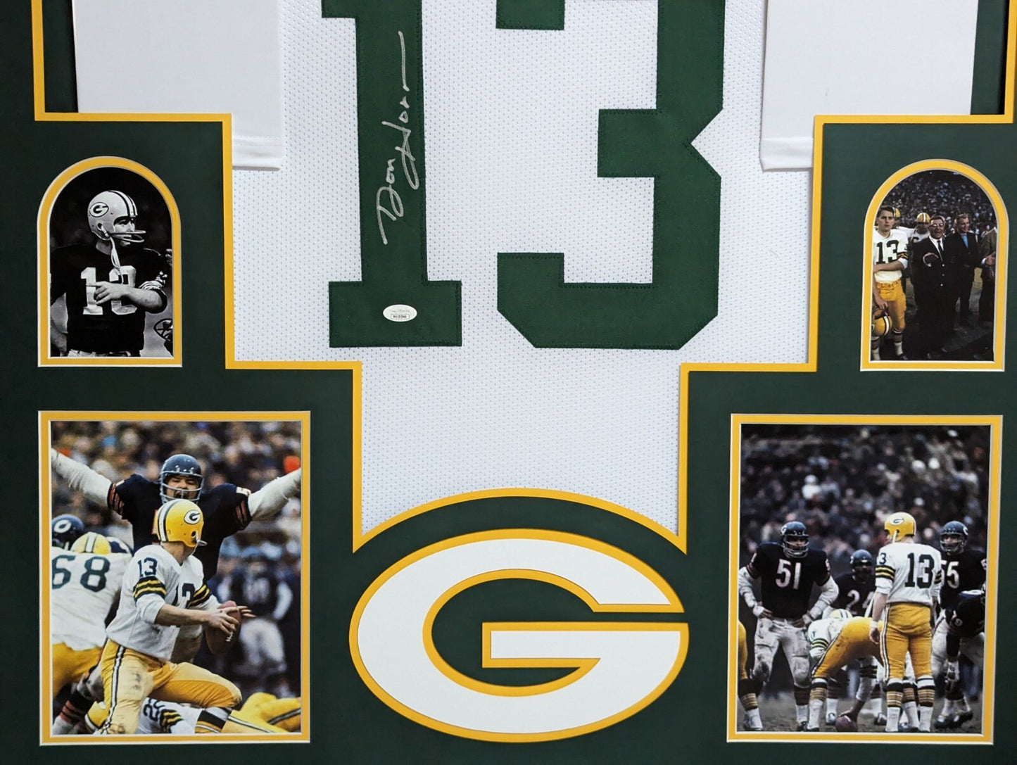 Framed Green Bay Packers Don Horn Autographed Signed Jersey Jsa Coa