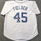 Detroit Tigers Cecil Fielder Autographed Signed Jersey Beckett Holo