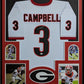 Framed Georgia Bulldogs Tyson Campbell Autographed Signed Jersey Jsa Coa