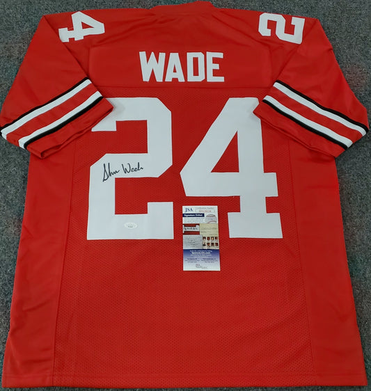 Ohio State Buckeyes Shaun Wade Autographed Signed Jersey Jsa Signature Debut Coa