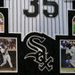 Framed Suede Frank Thomas Autographed Signed Chicago White Sox Jsa Coa