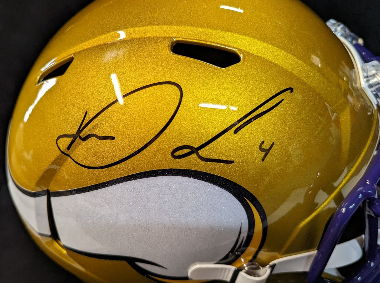 Minnesota Vikings Dalvin Cook Signed Full Size Flash Replica Helmet Jsa Coa