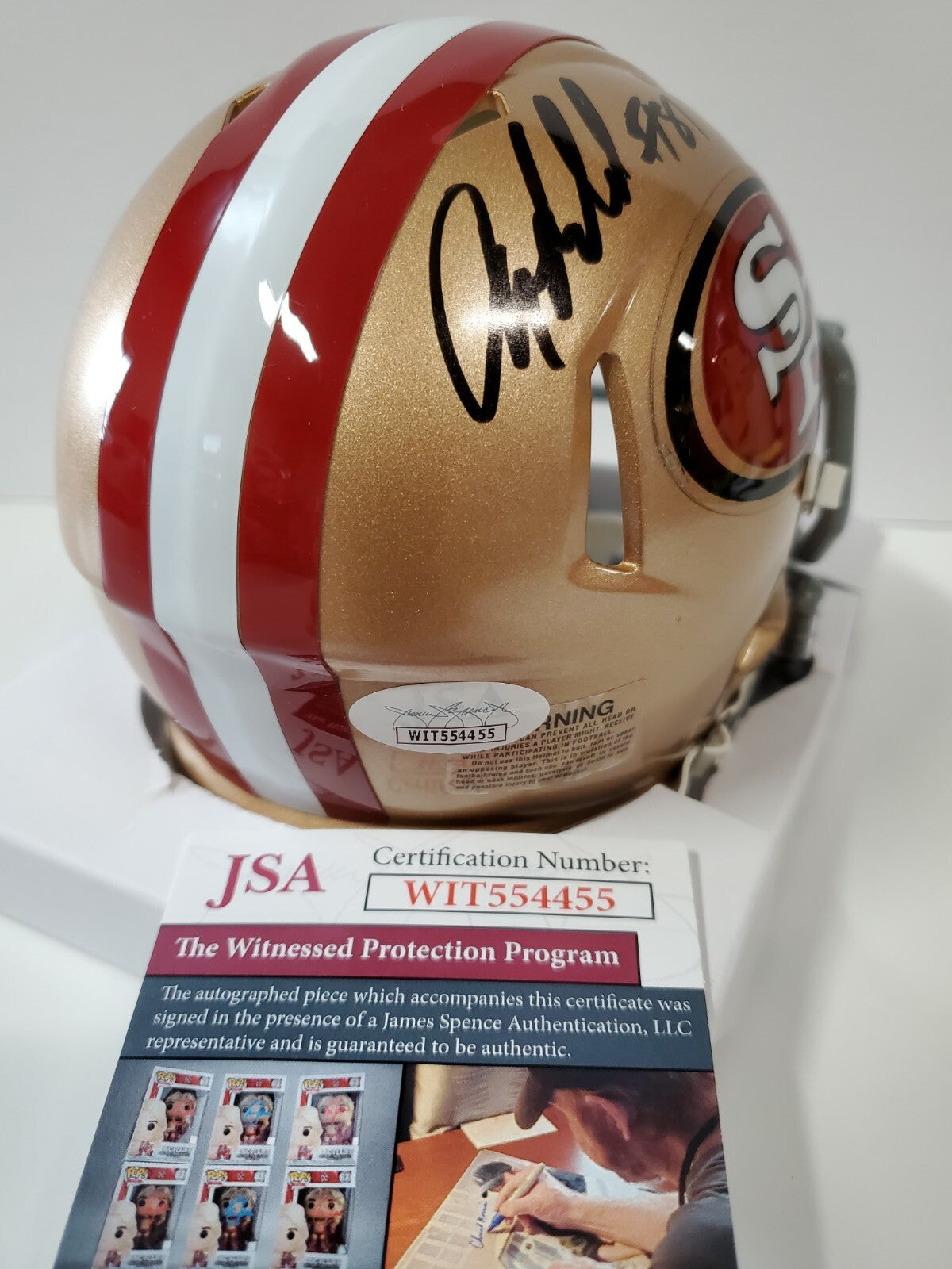 San Francisco 49Ers Anquan Boldin Autographed Speed Mini Helmet Jsa Coa
