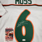 Miami Hurricanes Santana Moss Autographed Signed Jersey Jsa  Coa