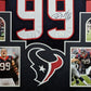 MVP Authentics Framed Houston Texans Jj Watt Autographed Signed Jersey Jsa Coa 539.10 sports jersey framing , jersey framing