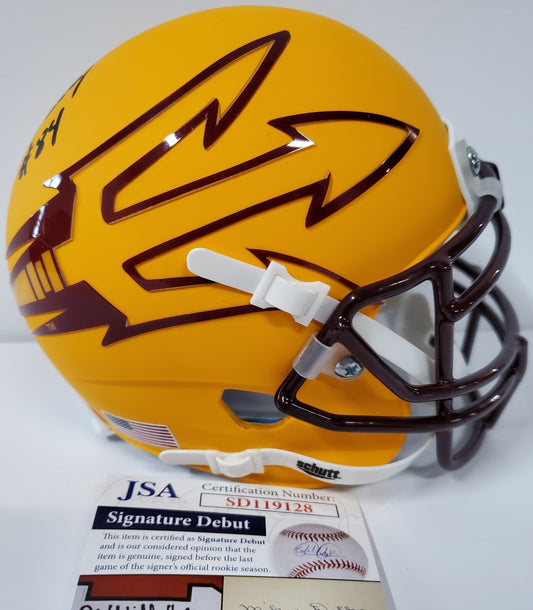 Frank Darby Autographed Signed Arizona State Sun Devils Mini Helmet Jsa Coa