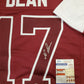 Horn Lake Eagles Nakobe Dean Autographed Signed Jersey Jsa Coa