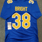 Pitt Panthers Cam Bright Autographed Signed Jersey Jsa Coa