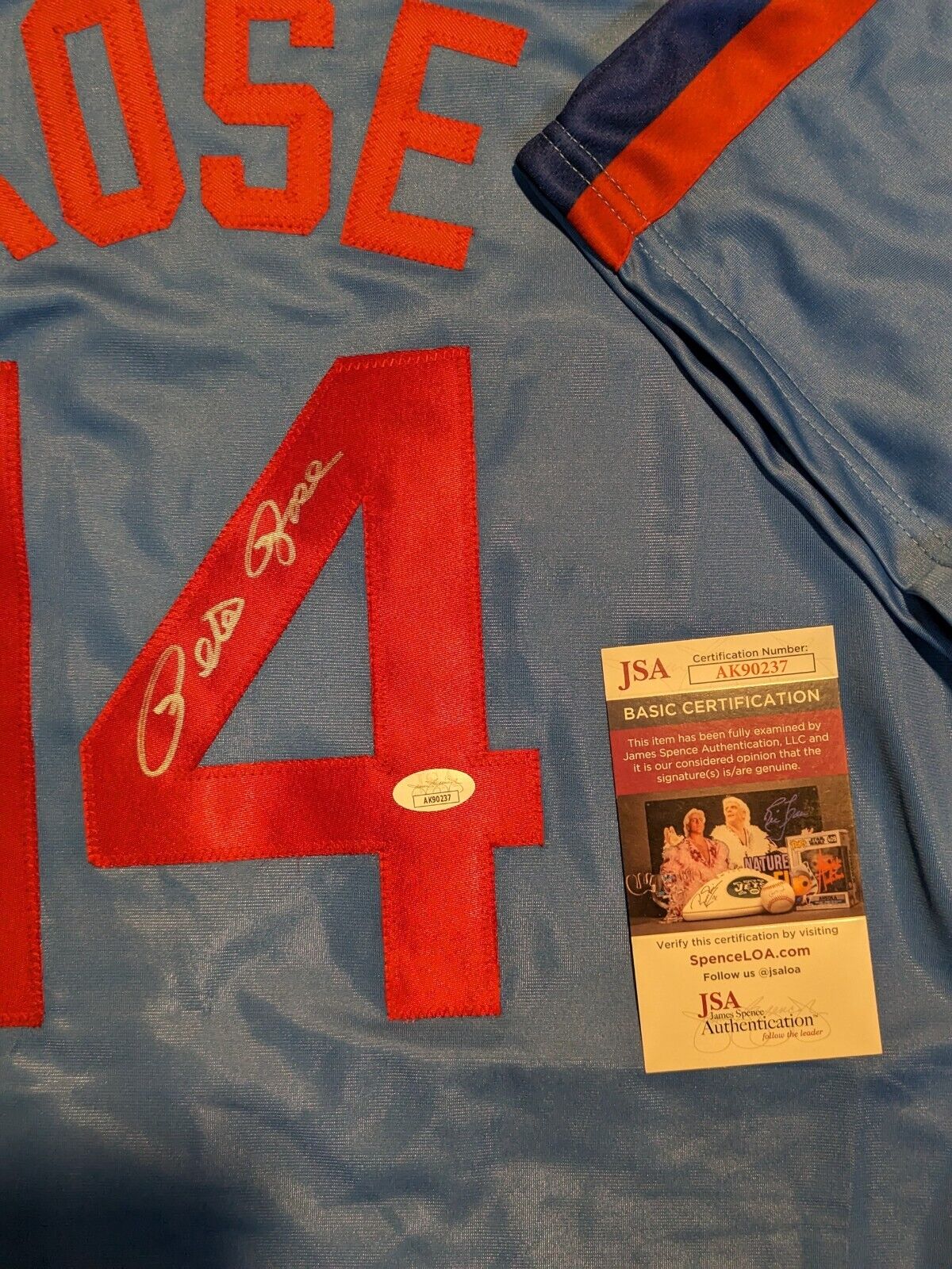 MVP Authentics Montreal Expos Pete Rose Autographed Signed Custom Jersey Jsa Coa 126 sports jersey framing , jersey framing