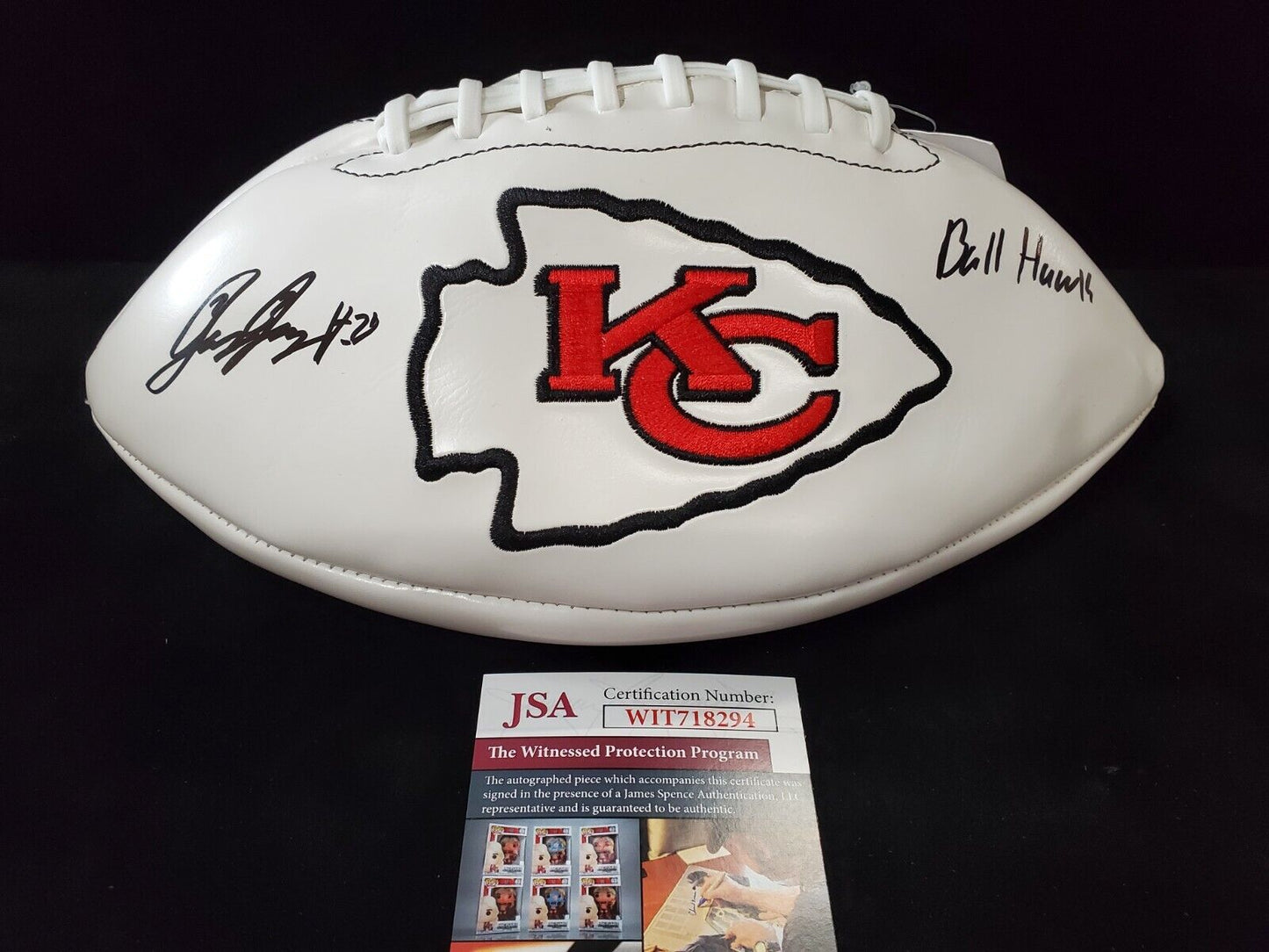 MVP Authentics Kansas City Chiefs L'jarius Sneed Autographed Inscribed Logo Football Jsa Coa 225 sports jersey framing , jersey framing