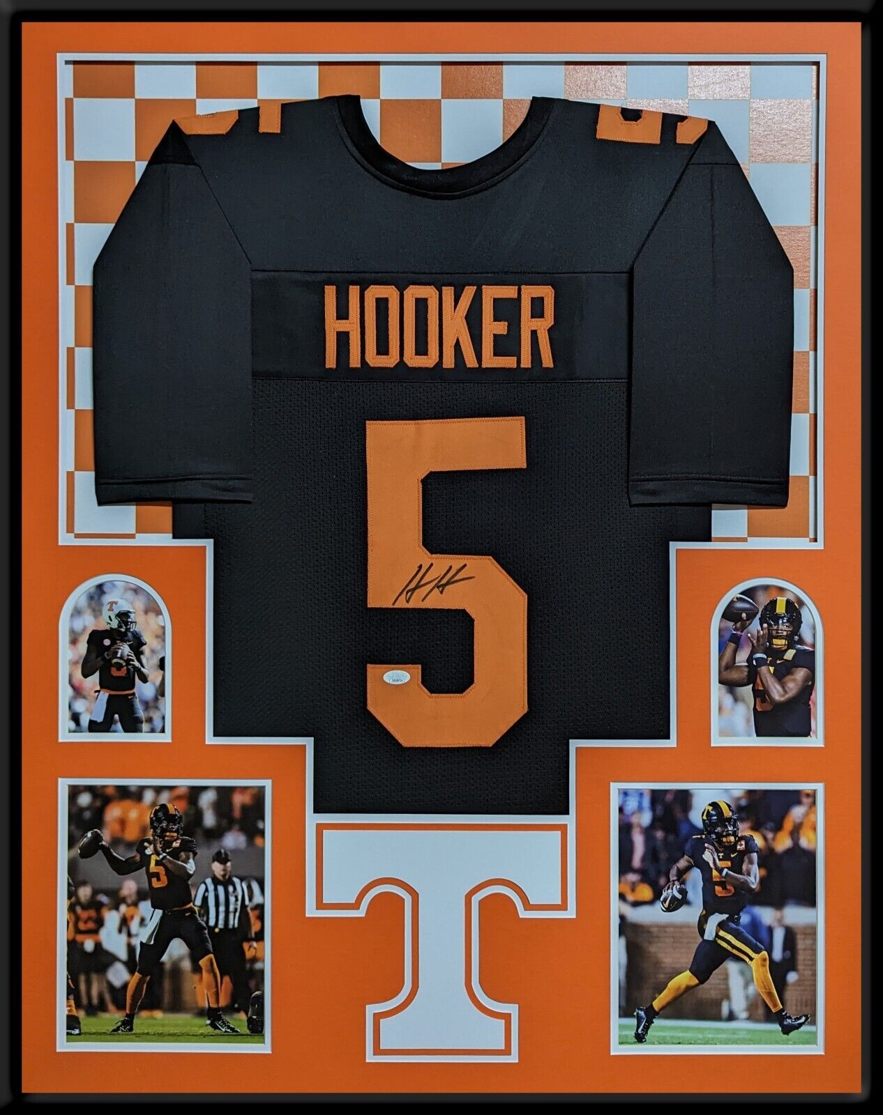 MVP Authentics Framed Tennessee Volunteers Hendon Hooker Autographed Jersey Jsa Coa 517.50 sports jersey framing , jersey framing