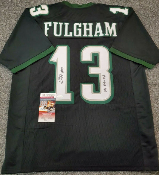 Philadelphia Eagles Travis Fulgham Autographed Inscribed Jersey Jsa Coa