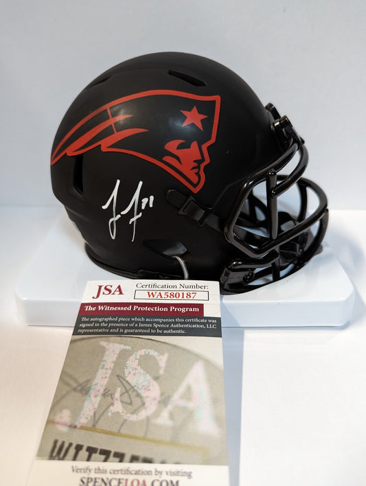New England Patriots Jonathan Jones Autographed Signed Eclipse Mini Helmet Jsa