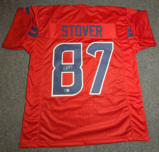 Houston Texans Cade Stover Autographed Signed Jersey Beckett Hologram