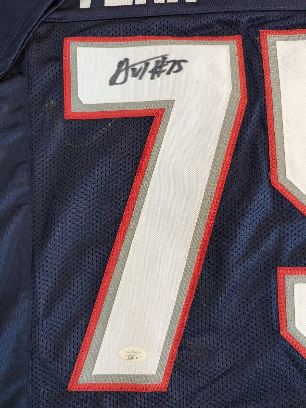 New England Patriots Alijah Vera-Tucker Autographed Signed Jersey Jsa Coa