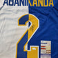 Pitt Panthers Israel "Izzy" Abanikanda Autographed Signed Jersey Jsa Coa