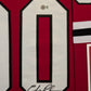 Framed Chicago Blackhawks Xmas Vacation Chevy Chase Signed Jersey Beckett Coa