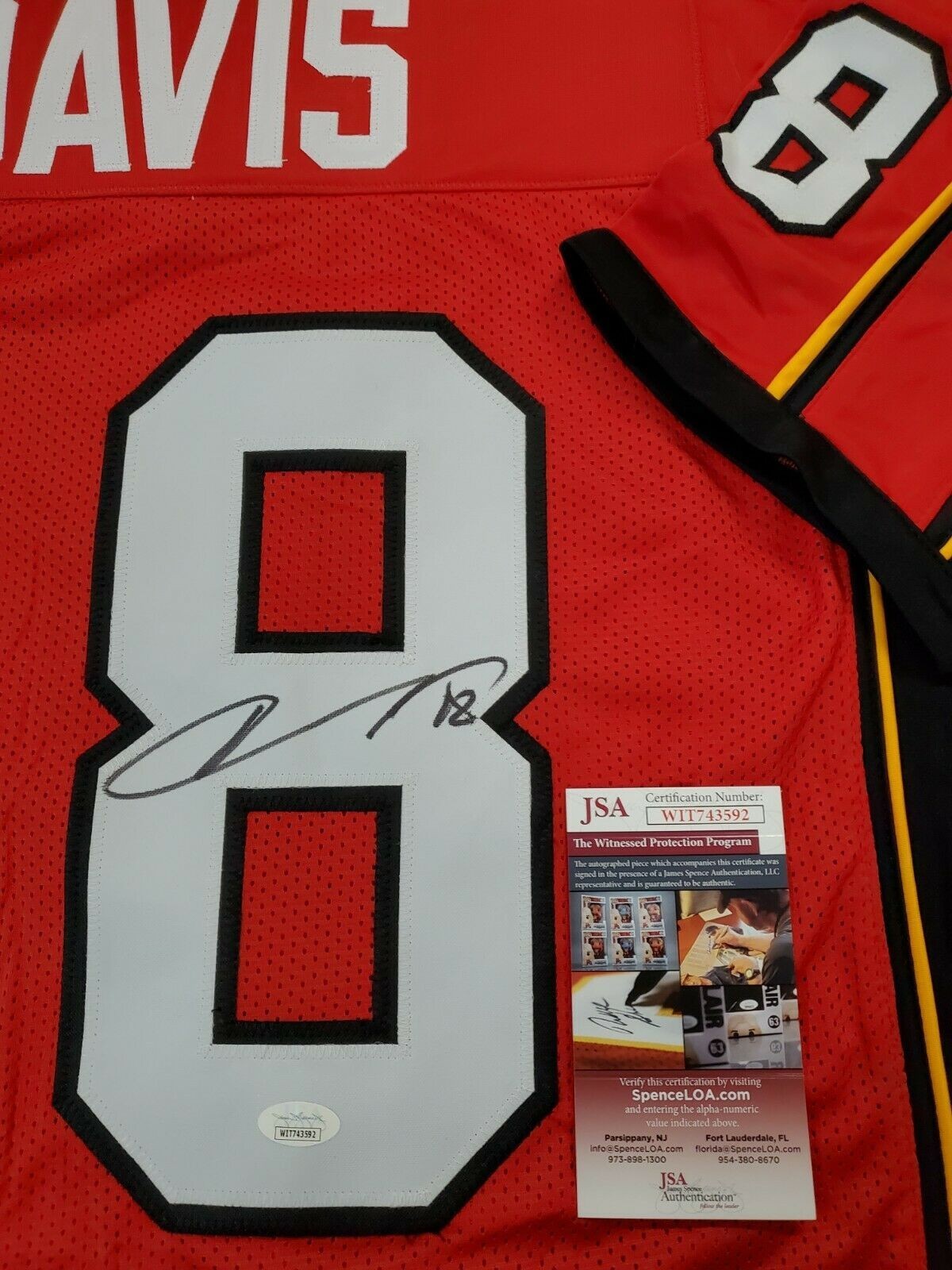 Maryland Terrapins Vernon Davis Autographed Signed Jersey Jsa Coa