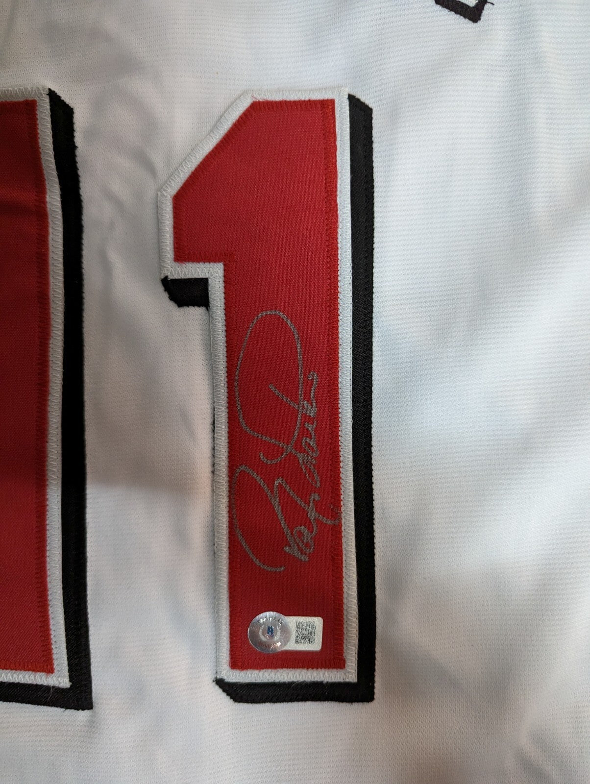 Cincinnati Reds Barry Larkin Autographed Signed Custom Jersey Beckett Holo