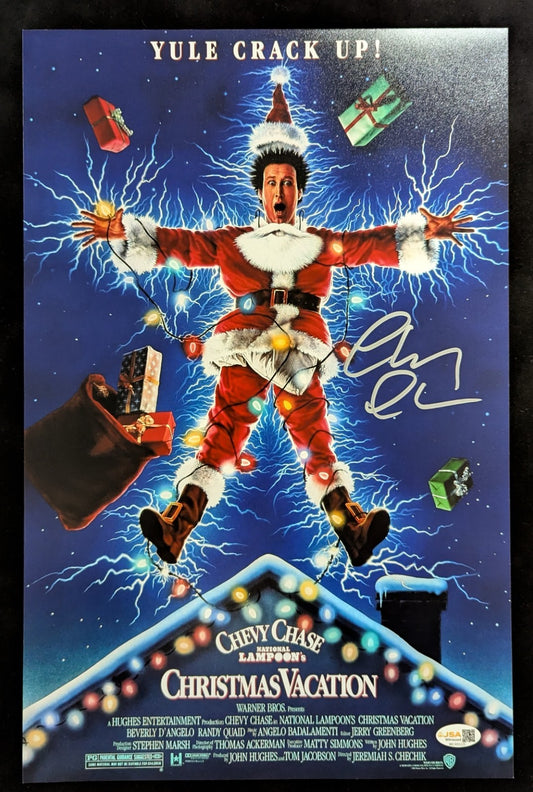 Chevy Chase Autographed Christmas Vacation 11X17 Photo Jsa Authenticated