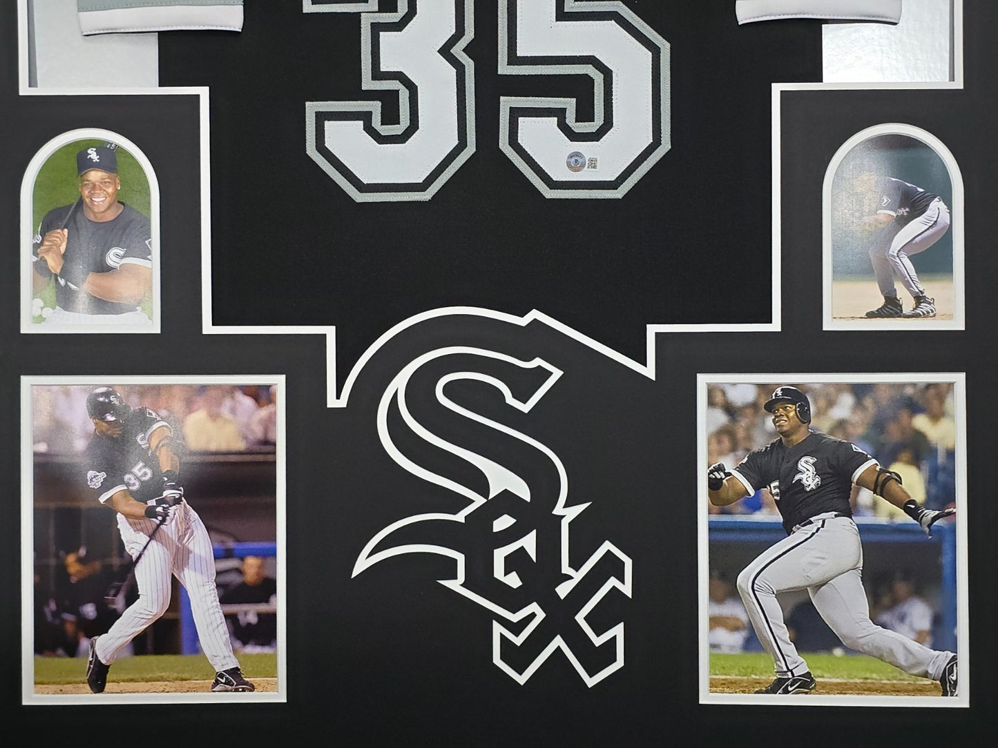 Framed Frank Thomas Autographed Signed Chicago White Sox Beckett Holo