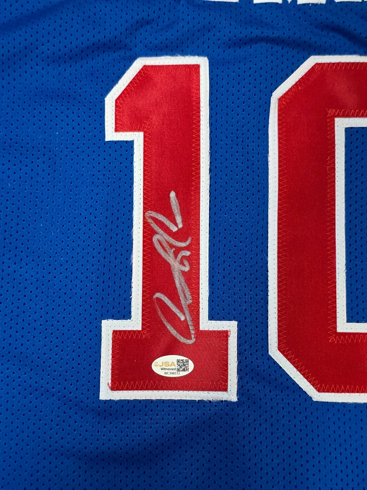 Detroit Pistons Dennis Rodman Autographed Signed Jersey Jsa Holo