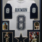 Framed Dallas Cowboys Troy Aikman Autographed Signed Jersey Jsa Coa