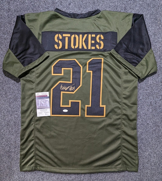 Green Bay Packers Eric Stokes Autographed Signed Jersey Jsa Coa