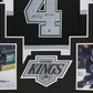 Framed L.A. Kings Rob Blake Autographed Signed Inscribed Jersey Beckett Holo