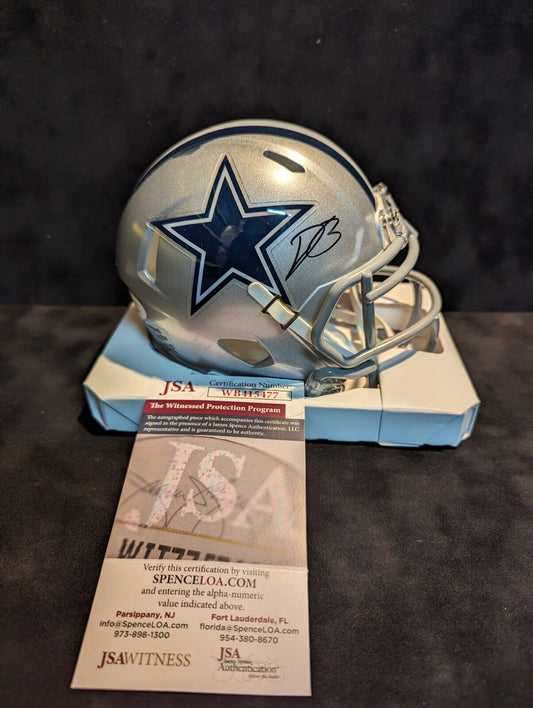 Dallas Cowboys Daron Bland Autographed Signed Speed Mini Helmet Jsa Coa