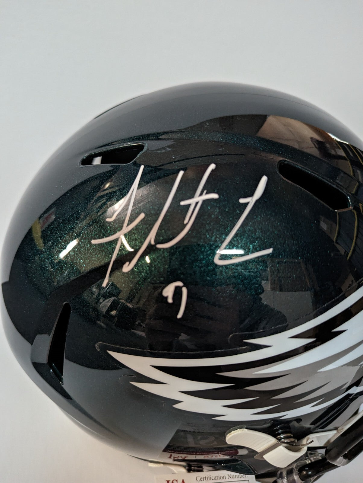 Philadelphia Eagles Fletcher Cox Signed Full Size Speed Replica Helmet Jsa Coa