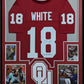Framed Oklahoma Sooners Jason White Autographed Signed Jersey Psa Coa