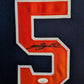 Suede Framed Houston Astros Jeff Bagwell Autographed Signed Jersey Jsa Coa