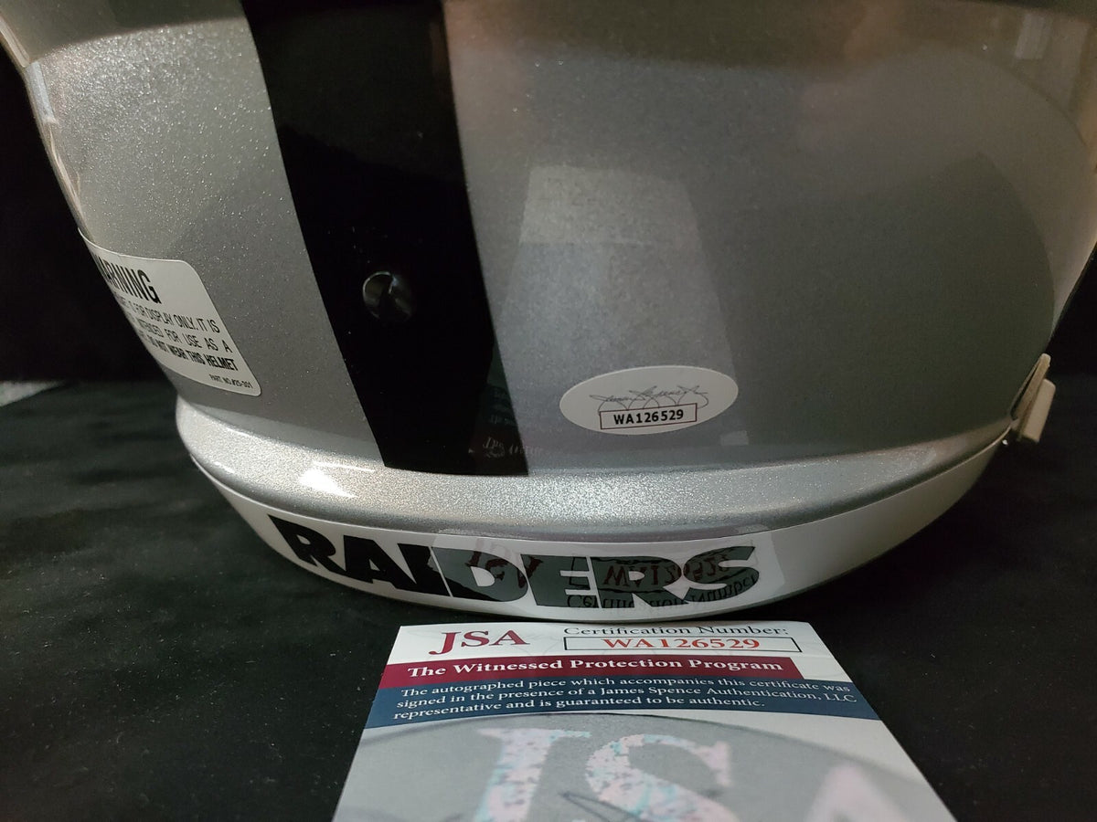 Las Vegas Raiders Davante Adams Signed Full Size Speed Replica Helmet Jsa Coa