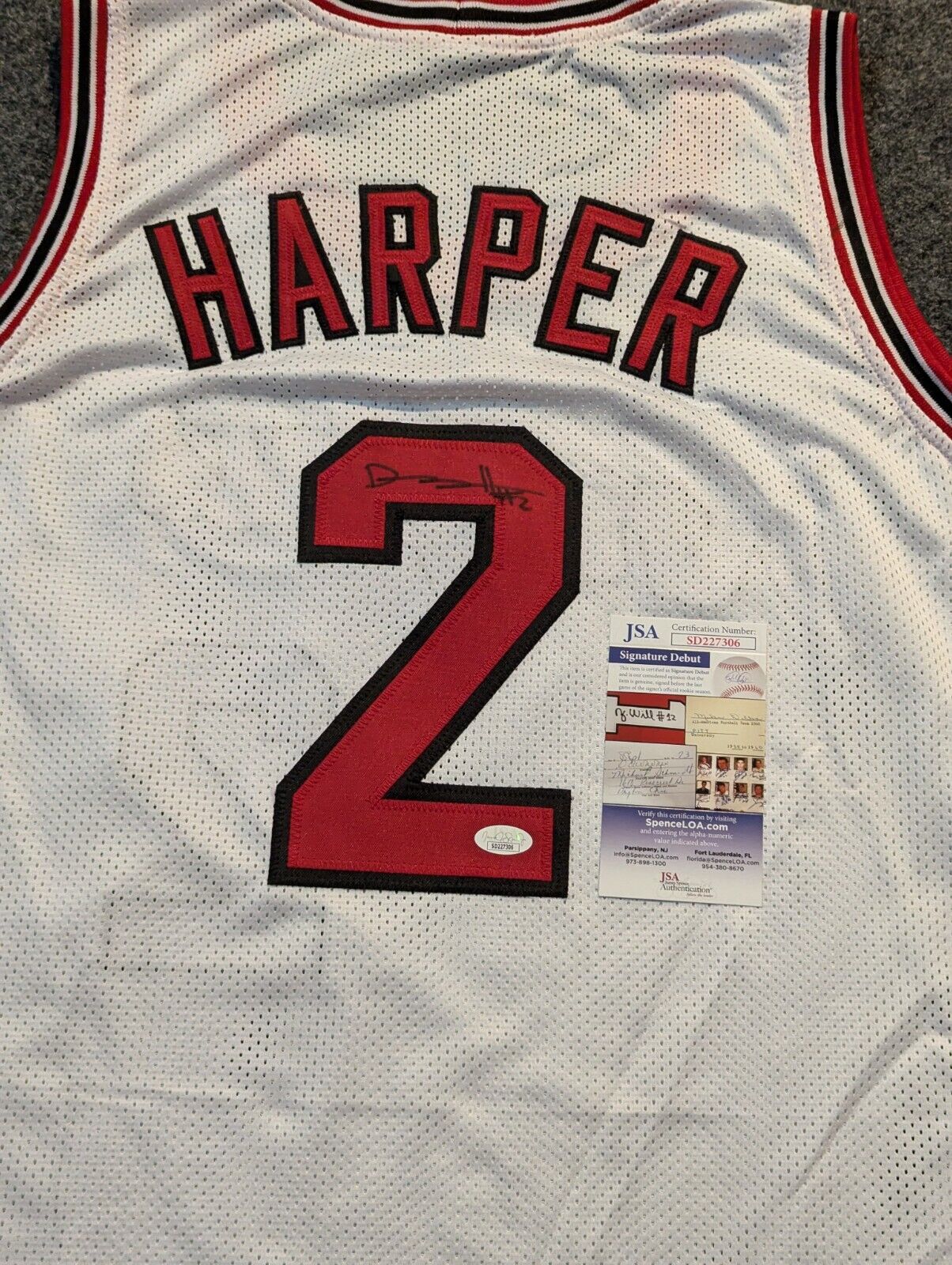 Rutgers Scarlet Knights Dylan Harper Autographed Signed Jersey Jsa Coa