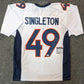 Denver Broncos Alex Singleton Autographed Signed Jersey Jsa Coa