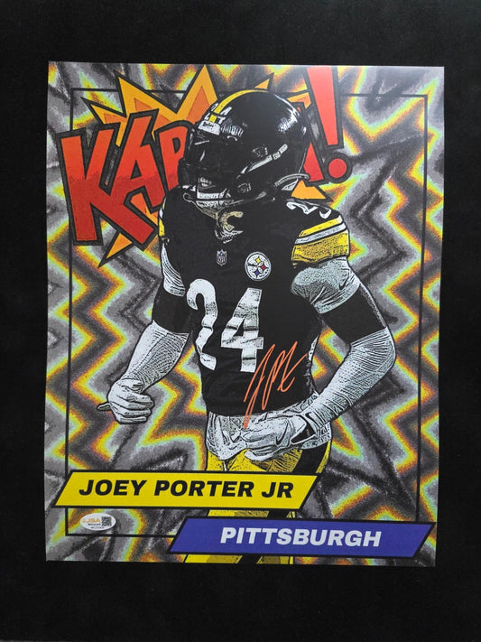 Pittsburgh Steelers Joey Porter Jr Autographed 11X14 Photo Jsa Hologram