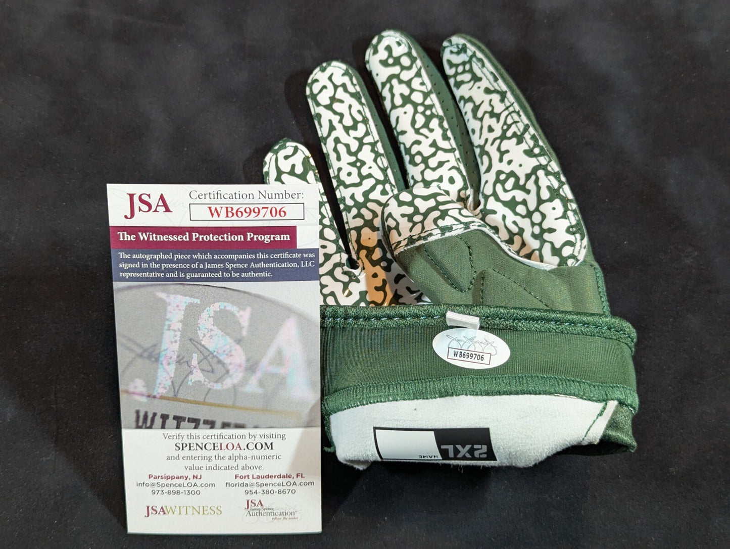 Philadelphia Eagles Fletcher Cox Signed Glove Jsa Coa