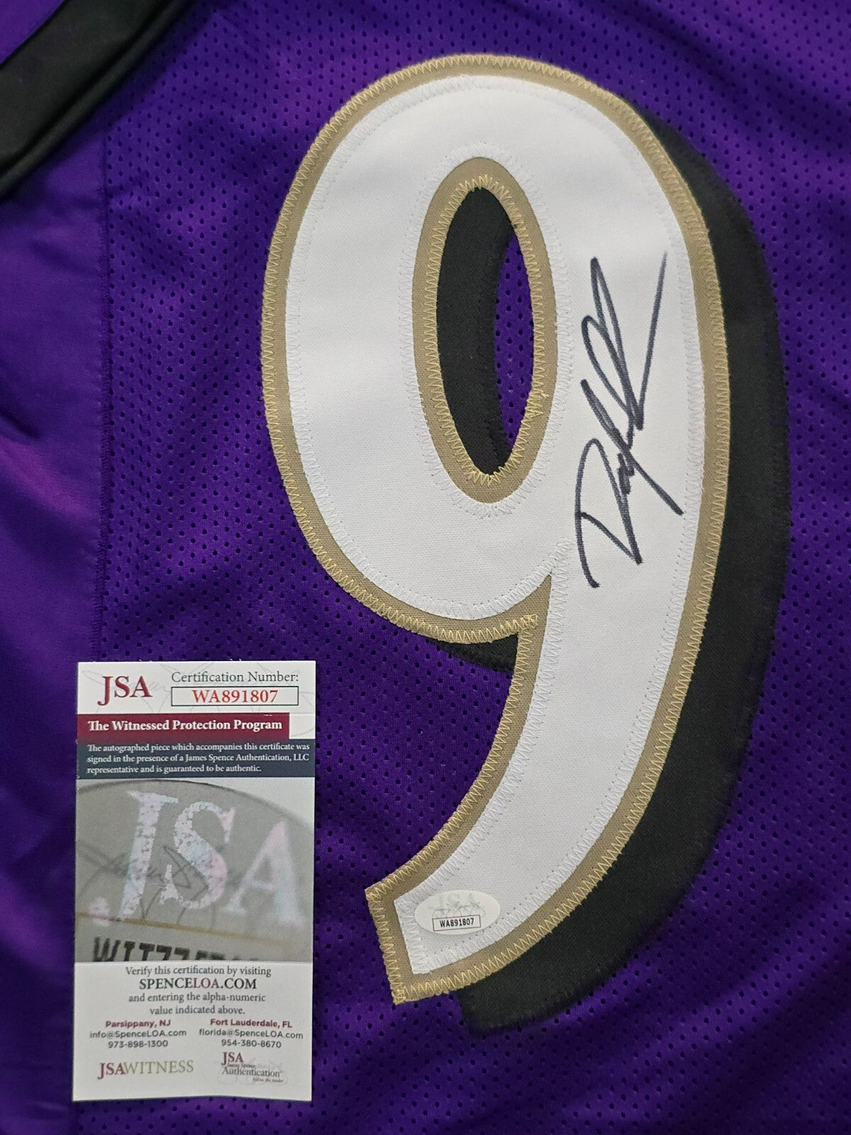 Baltimore Ravens Odafe Jayson Oweh Autographed Signed Jersey Jsa Coa  Old Gold