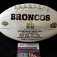 Denver Broncos Kj Hamler Autographed Logo Football Jsa Coa