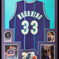Framed Charlotte Hornets Alonzo Mourning Signed Jersey Jsa Coa
