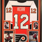 Framed Tim Kerr Autographed Signed Philadelphia Flyers Jersey Jsa Coa