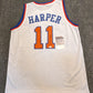 New York Knicks Derek Harper Autographed Signed Jersey Jsa Coa