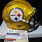 Pittsburgh Steelers Keeanu Benton Autographed Flash Mini Helmet Jsa Coa