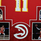 Framed In Suede Atlanta Hawks Trae Young Signed Autographed Jersey Jsa Coa