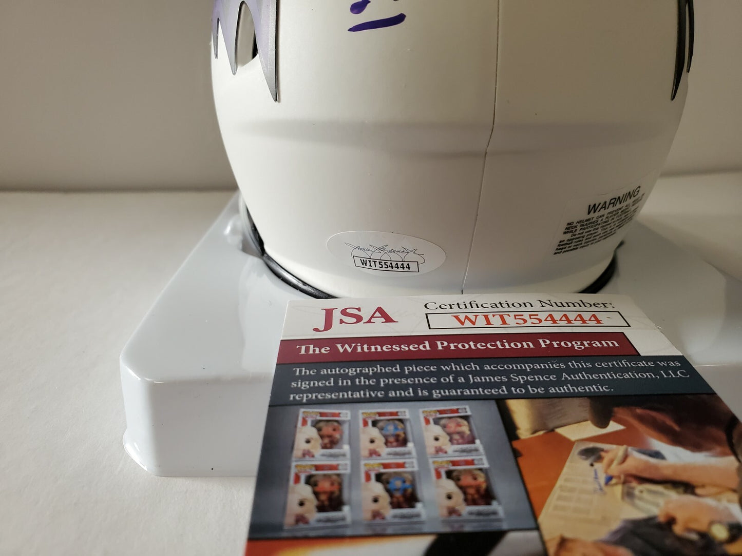 Baltimore Ravens Joe Flacco Anquan Boldin Dual Signed Lunar Mini Helmet Jsa Coa