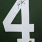 Suede Framed Green Bay Packers Brett Favre Autographed Signed Jersey Favre Holo