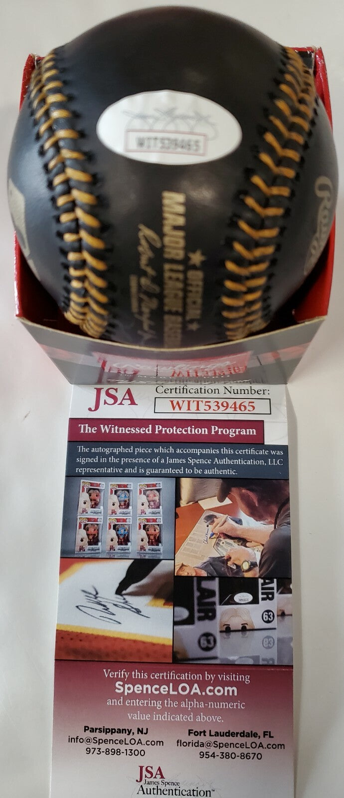 Shane Bieber Autographed Signed Black Leather Oml Baseball Jsa Coa