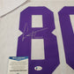 Minnesota Vikings Cris Carter Autographed Signed Jersey Beckett Coa