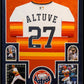 Framed In Suede Houston Astros Jose Altuve Autographed Signed Jersey Jsa Coa